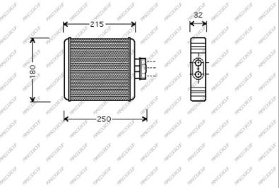 Prasco SK320H001 - Scambiatore calore, Riscaldamento abitacolo autozon.pro