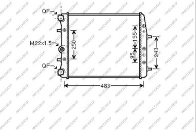 Prasco SK320R001 - Radiatore, Raffreddamento motore autozon.pro