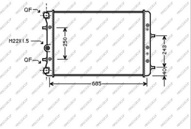 Prasco SK320R002 - Radiatore, Raffreddamento motore autozon.pro