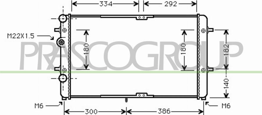 Prasco ST031R002 - Radiatore, Raffreddamento motore autozon.pro