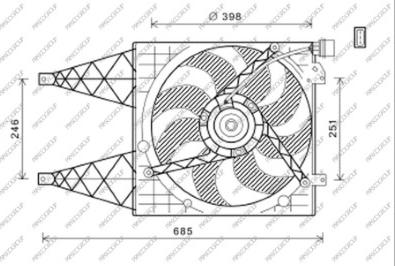 Prasco ST033F003 - Ventola, Raffreddamento motore autozon.pro