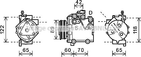 Prasco SZAK125 - Compressore, Climatizzatore autozon.pro