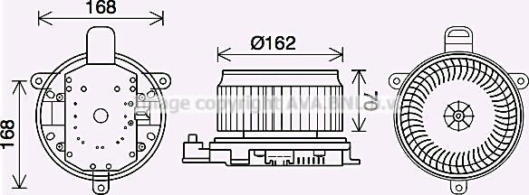 Prasco TO8740 - Elettromotore, Ventilatore abitacolo autozon.pro