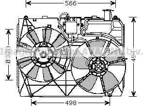 Prasco TO7534 - Ventola, Raffreddamento motore autozon.pro