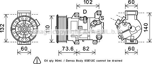 Prasco TOAK683 - Compressore, Climatizzatore autozon.pro