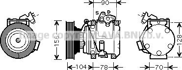 Prasco TOK439 - Compressore, Climatizzatore autozon.pro