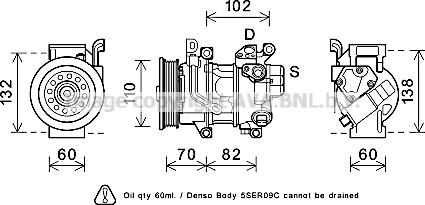 Prasco TOK622 - Compressore, Climatizzatore autozon.pro