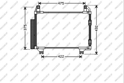 Prasco TY325C001 - Condensatore, Climatizzatore autozon.pro