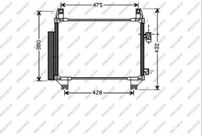 Prasco TY325C002 - Condensatore, Climatizzatore autozon.pro