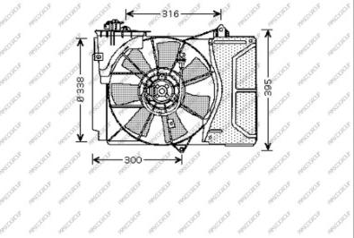 Prasco TY320F001 - Ventola, Raffreddamento motore autozon.pro