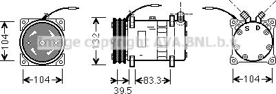 Prasco UVAK048 - Compressore, Climatizzatore autozon.pro