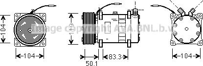 Prasco UVAK051 - Compressore, Climatizzatore autozon.pro