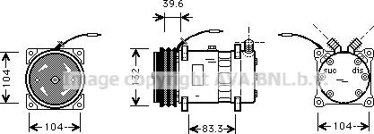 Prasco UVAK111 - Compressore, Climatizzatore autozon.pro