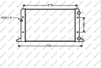 Prasco VG034R004 - Radiatore, Raffreddamento motore autozon.pro