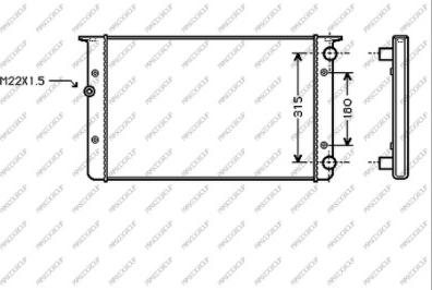 Prasco VG032R006 - Radiatore, Raffreddamento motore autozon.pro