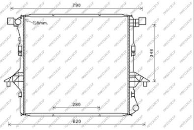 Prasco VG840R001 - Radiatore, Raffreddamento motore autozon.pro