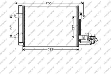 Prasco VG715C001 - Condensatore, Climatizzatore autozon.pro