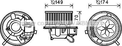 Prasco VN8339 - Elettromotore, Ventilatore abitacolo autozon.pro