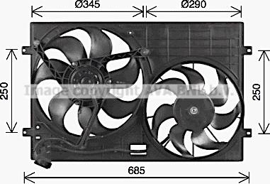 Prasco VN7543 - Ventola, Raffreddamento motore autozon.pro