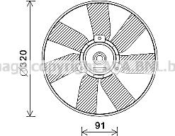 Prasco VN7538 - Ventola, Raffreddamento motore autozon.pro