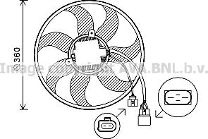 Prasco VN7537 - Ventola, Raffreddamento motore autozon.pro