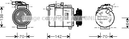 Prasco VNAK087 - Compressore, Climatizzatore autozon.pro