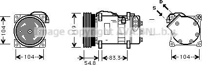 Prasco VNK281 - Compressore, Climatizzatore autozon.pro