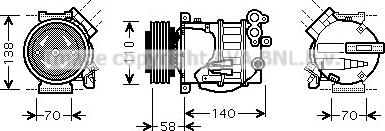 Prasco VOAK144 - Compressore, Climatizzatore autozon.pro