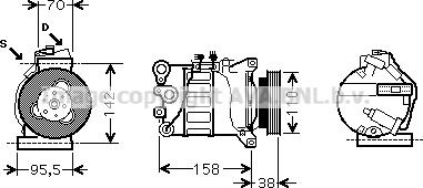 Prasco VOAK143 - Compressore, Climatizzatore autozon.pro