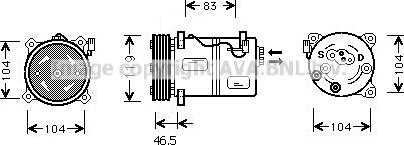 Prasco VOK095 - Compressore, Climatizzatore autozon.pro