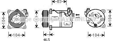 Prasco VOK059 - Compressore, Climatizzatore autozon.pro