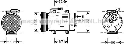 Prasco VOK029 - Compressore, Climatizzatore autozon.pro