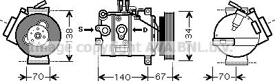 Prasco VOK142 - Compressore, Climatizzatore autozon.pro