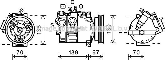 Prasco VOK167 - Compressore, Climatizzatore autozon.pro