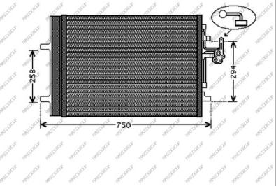 Prasco VV046C002 - Condensatore, Climatizzatore autozon.pro