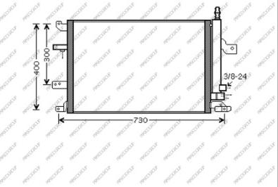 Prasco VV042C002 - Condensatore, Climatizzatore autozon.pro