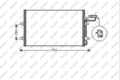 Prasco VV220C004 - Condensatore, Climatizzatore autozon.pro