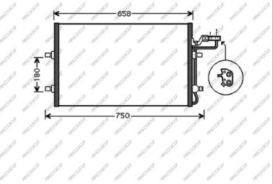 Prasco VV220C002 - Condensatore, Climatizzatore autozon.pro