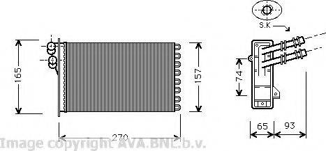 Prasco VW6173 - Scambiatore calore, Riscaldamento abitacolo autozon.pro