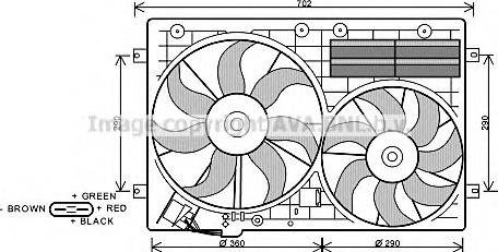 Prasco VW7529 - Ventola, Raffreddamento motore autozon.pro