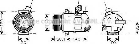 Prasco VWK302 - Compressore, Climatizzatore autozon.pro