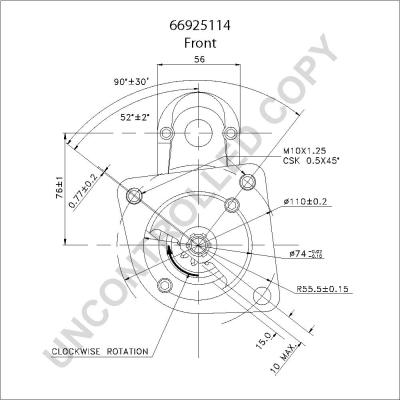 Prestolite Electric 66925114 - Motorino d'avviamento autozon.pro