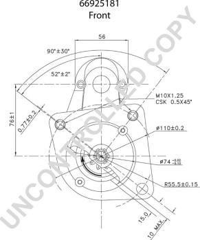 Prestolite Electric 66925181 - Motorino d'avviamento autozon.pro