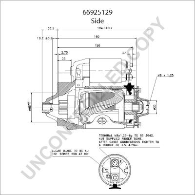 Prestolite Electric 66925129 - Motorino d'avviamento autozon.pro