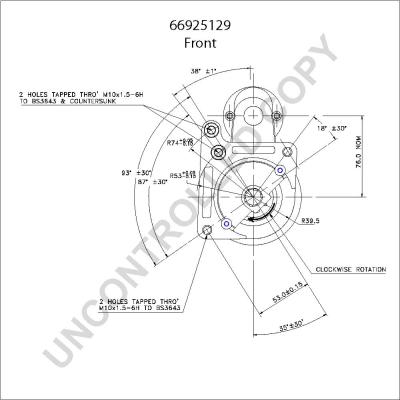 Prestolite Electric 66925129 - Motorino d'avviamento autozon.pro