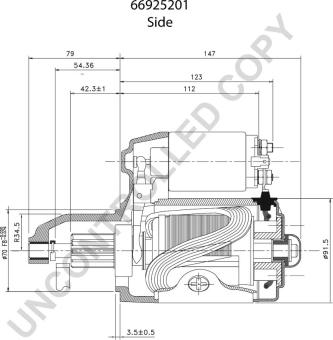 Prestolite Electric 66925201 - Motorino d'avviamento autozon.pro