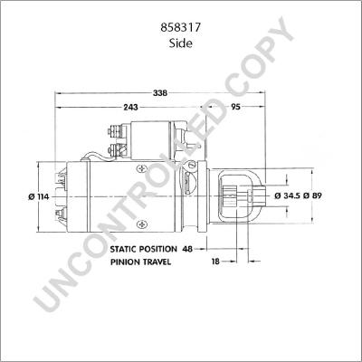 Prestolite Electric 858317 - Motorino d'avviamento autozon.pro