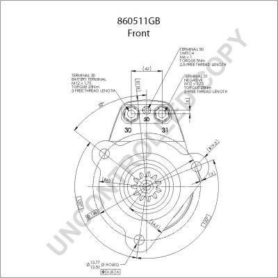 Prestolite Electric 860511GB - Motorino d'avviamento autozon.pro