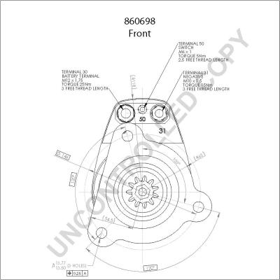 Prestolite Electric 860698GB - Motorino d'avviamento autozon.pro