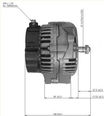 Prestolite Electric 860713GB - Alternatore autozon.pro